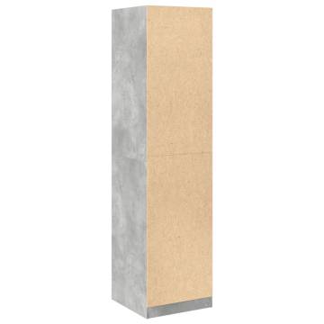 Concrete Grey Wardrobe 50x50x200 cm - Stylish Storage Solution