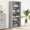  Wardrobe Concrete Grey 80x50x200 cm Engineered Wood Colour concrete grey Size 80 x 50 x 200 cm Quantity in Package 1 Amount 4 shelves 