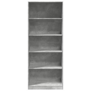 Stylish Concrete Grey Wardrobe - 80x50x200 cm | Hipomarket