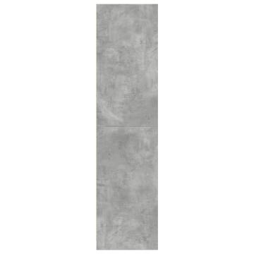 Stylish Concrete Grey Wardrobe - 80x50x200 cm | Hipomarket