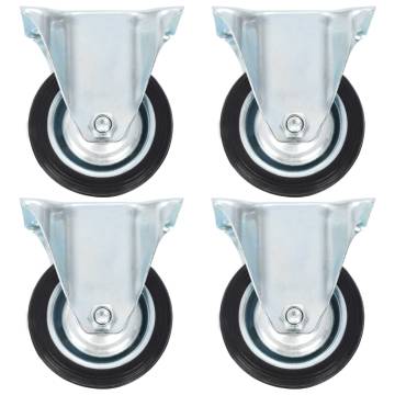 16 pcs Fixed Casters 75 mm - Durable & Smooth Rolling