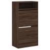 Shoe Cabinet Brown Oak 60x34x116 | Stylish Storage Solution