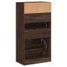 Shoe Cabinet Brown Oak 60x34x116 | Stylish Storage Solution