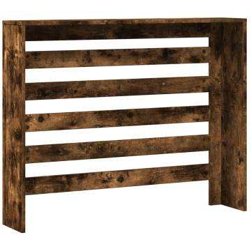 Radiator Cover Smoked Oak 104x20x82 cm - Stylish & Durable