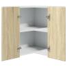 Hanging Corner Cabinet Sonoma Oak - 57x57x60 cm | HipoMarket