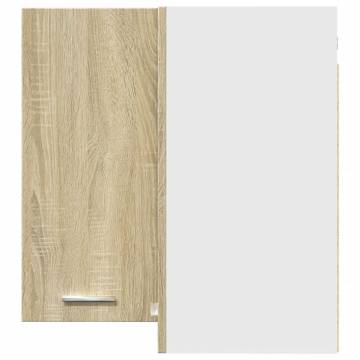 Hanging Corner Cabinet Sonoma Oak - 57x57x60 cm | HipoMarket