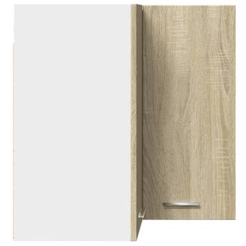 Hanging Corner Cabinet Sonoma Oak - 57x57x60 cm | HipoMarket