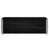 Pallet Collars 2 pcs Black 120x80 cm Solid Wood Pine - Hipomarket