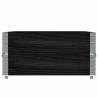 Pallet Collars 2 pcs Black 120x80 cm Solid Wood Pine - Hipomarket