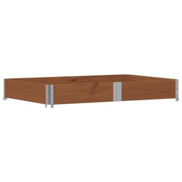 Pallet Collar Brown 150x100 cm - Solid Pine Wood Storage Solution