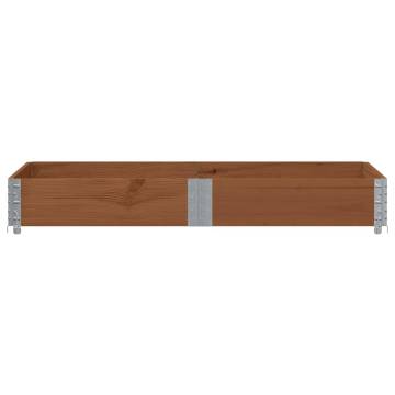 Pallet Collar Brown 150x100 cm - Solid Pine Wood Storage Solution