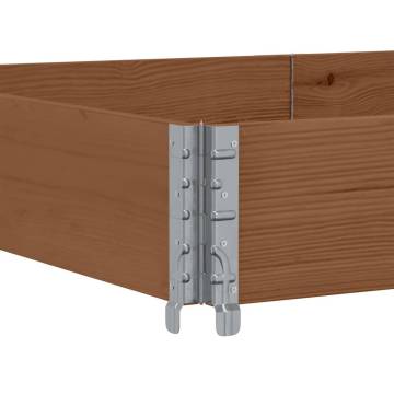 Pallet Collar Brown 150x100 cm - Solid Pine Wood Storage Solution