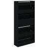 Shoe Cabinet Black 60x21x125.5 cm - Stylish Storage Solution