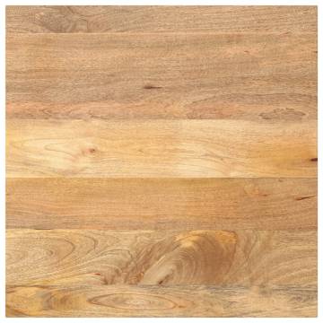 Solid Mango Wood Table Top 90x90 cm - Rustic Style