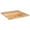 Solid Mango Wood Table Top 90x90 cm - Rustic Style