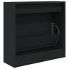 Shoe Cabinet Black 60x21x57 cm - Organised Storage Solution