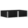 Pallet Collars 2 pcs Black 150x100 cm Solid Wood Pine