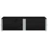 Pallet Collars 2 pcs Black 150x100 cm Solid Wood Pine