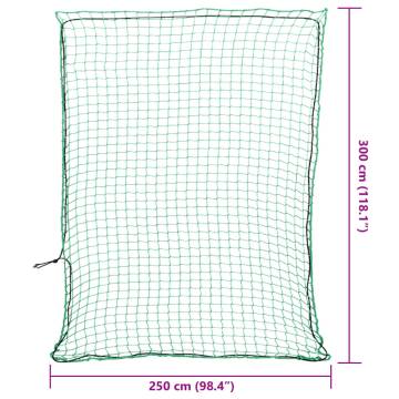 Trailer Net with Elastic Rope Green 3x2.5m - Durable & Versatile