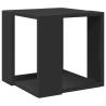 Stylish Black Coffee Table - 32x32x30 cm Engineered Wood