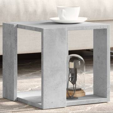 Stylish Concrete Grey Coffee Table – 32x32x30 cm | HipoMarket