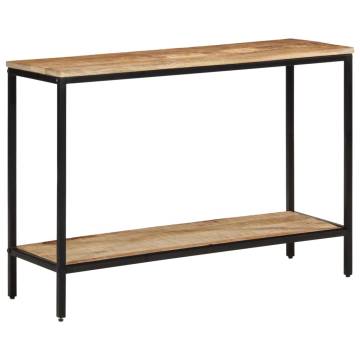Solid Mango Wood Console Table - 100x35x70 cm | Hipo Market