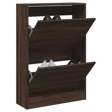 Shoe Cabinet Brown Oak - 60x21x87.5 cm | HipoMarket