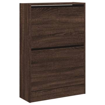 Shoe Cabinet Brown Oak - 60x21x87.5 cm | HipoMarket