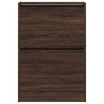 Shoe Cabinet Brown Oak - 60x21x87.5 cm | HipoMarket