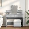  Dressing Table with LED Concrete Grey 100x40x130 cm Colour concrete grey Quantity in Package 1 