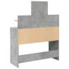 Stylish Dressing Table with LED - Concrete Grey 100x40 cm