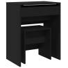 Dressing Table and Stool Black - 60x40x113.5 cm | HipoMarket