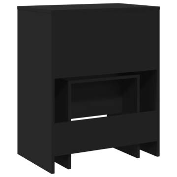 Dressing Table and Stool Black - 60x40x113.5 cm | HipoMarket