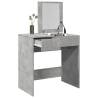  Dressing Table with Mirror Concrete Grey 73x46.5x120 cm Colour concrete grey Quantity in Package 1 