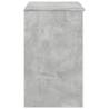 Dressing Table with Mirror in Concrete Grey - 73x46.5x120 cm