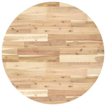 Table Top Round Ø80x2 cm Solid Acacia Wood | HipoMarket