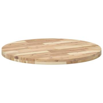 Table Top Round Ø80x4 cm Solid Wood Acacia - Durable & Stylish