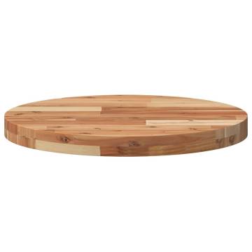 Table Top Round Ø50x4 cm Solid Wood Acacia - HipoMarket