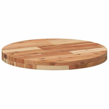 Table Top Round Ø50x4 cm Solid Wood Acacia - HipoMarket