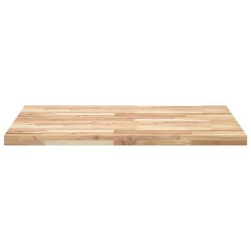 Rectangular Solid Wood Acacia Table Top - 100x80 cm