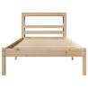 Solid Wood Bed Frame with Headboard 100x200 cm | Hipo Market