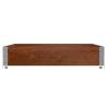 Pallet Collar Brown 100x100 cm - Durable Solid Pine Wood