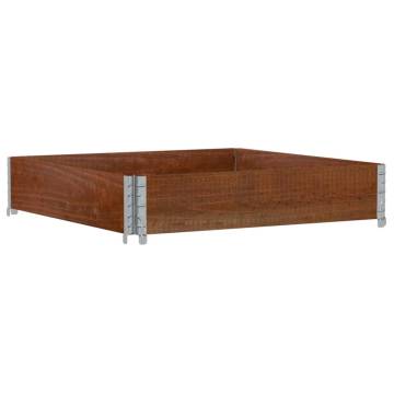 Pallet Collar Brown 100x100 cm - Durable Solid Pine Wood