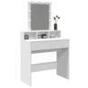 Stylish LED Dressing Table in White - 80x41x144.5 cm