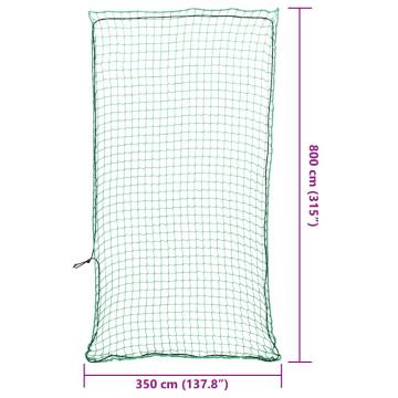 Trailer Net with Elastic Rope Green 8x3.5 m PP | Hipomarket