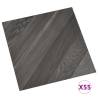 Self-adhesive PVC Flooring Planks - 55 pcs, 5.11 m², Grey Striped