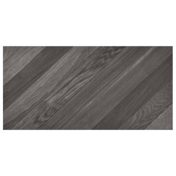 Self-adhesive PVC Flooring Planks - 55 pcs, 5.11 m², Grey Striped