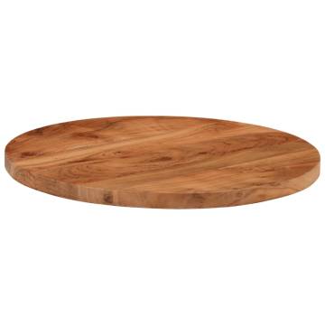 Round Solid Wood Acacia Table Top Ø50x3.8 cm - Hipo Market