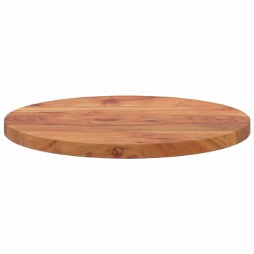 Round Solid Wood Acacia Table Top Ø50x3.8 cm - Hipo Market