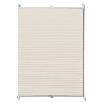 Plisse Blind 70x200cm Creme - Modern Privacy & Sunlight Screen